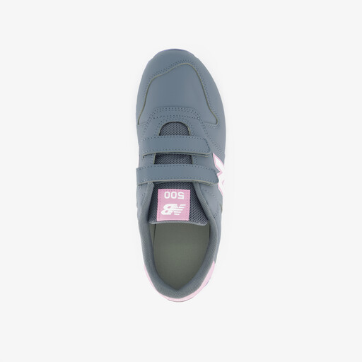 Meisjes sneakers grijs roze