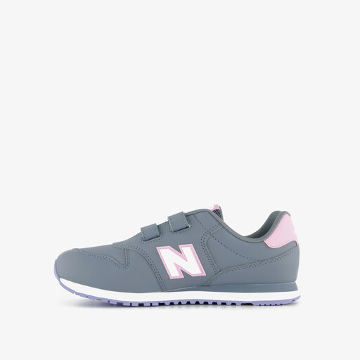 Meisjes sneakers grijs roze