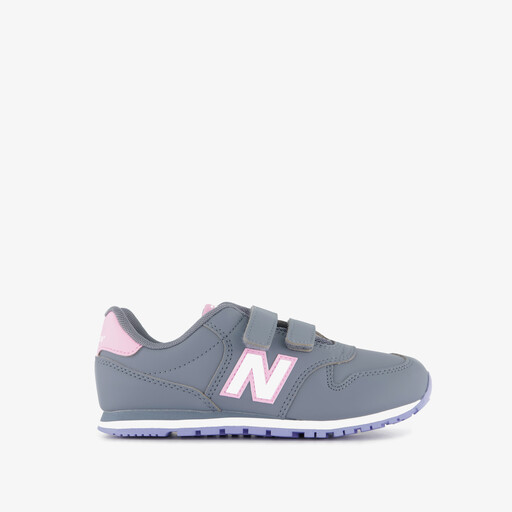 Meisjes sneakers grijs roze