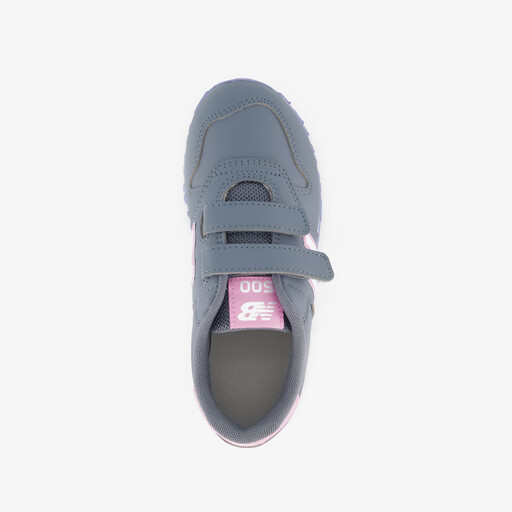 Meisjes sneakers grijs roze