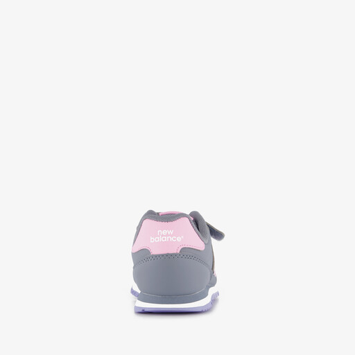 Meisjes sneakers grijs roze