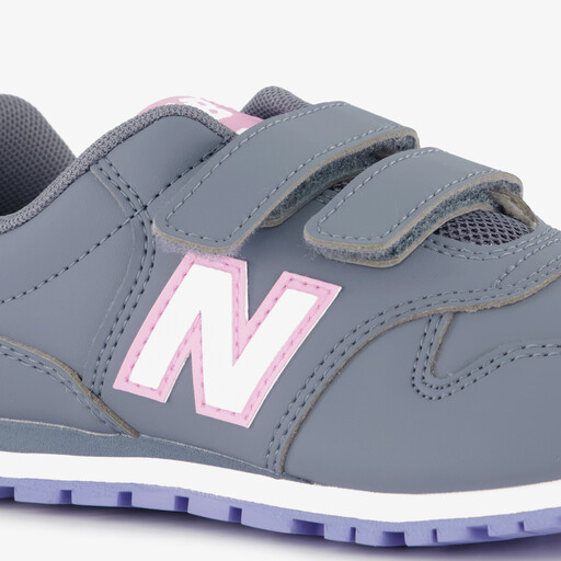 Meisjes sneakers grijs roze