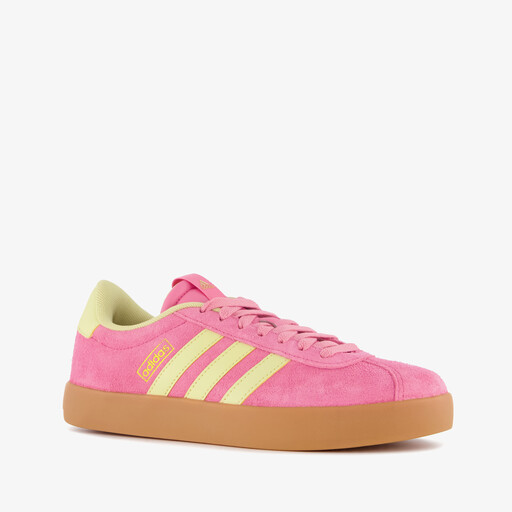 VL Court Base dames sneakers roze geel