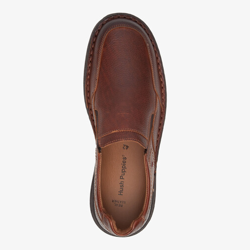 Leren heren instappers bruin