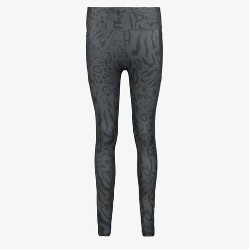 Dames sportlegging met panterprint zwart