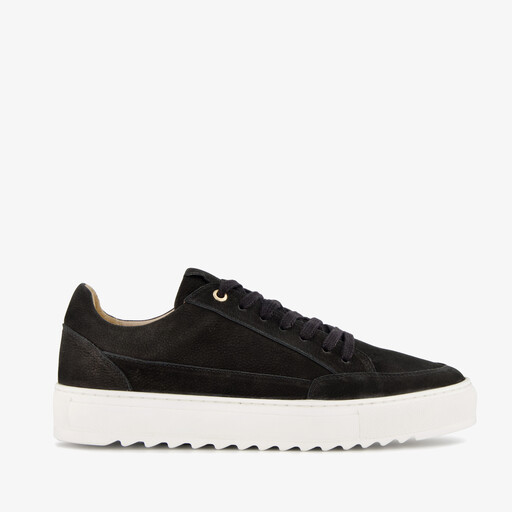 Leren heren sneakers zwart