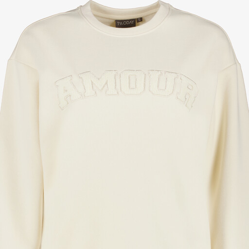 Dames sweater Amour wit