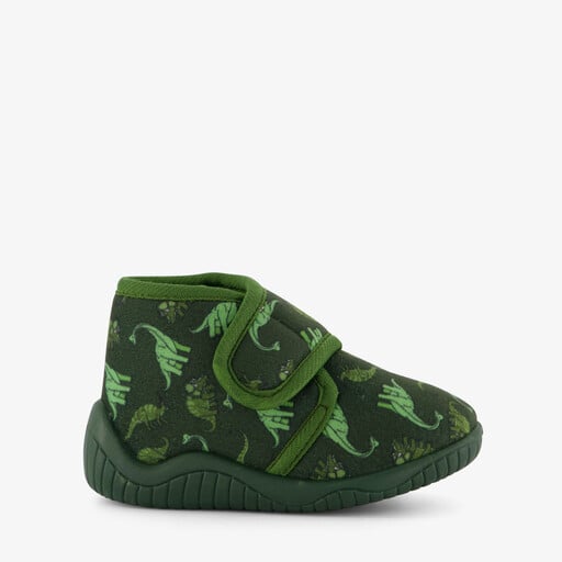 Jongens pantoffels met dino groen