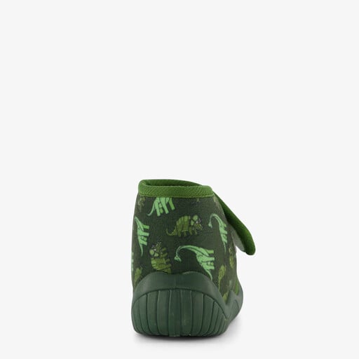 Jongens pantoffels met dino groen
