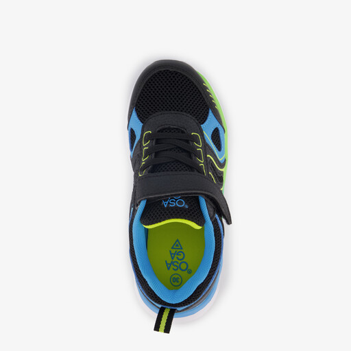 Kinder sportschoenen zwart blauw