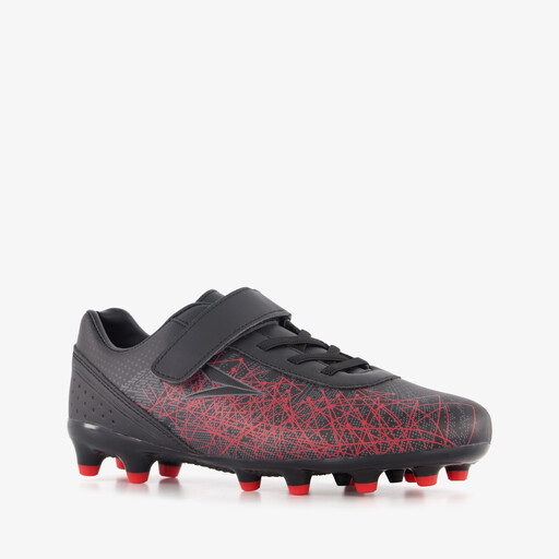 Elevate FG kinder voetbalschoenen zwart rood