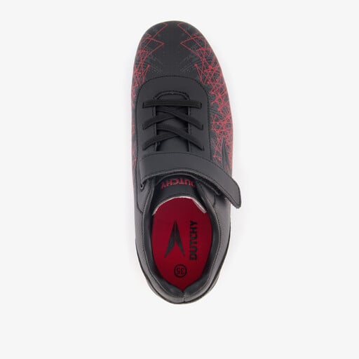 Elevate FG kinder voetbalschoenen zwart rood