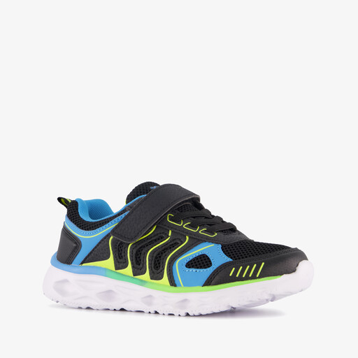 Kinder sportschoenen zwart blauw