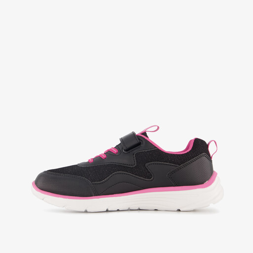 Meisjes sportschoenen zwart roze