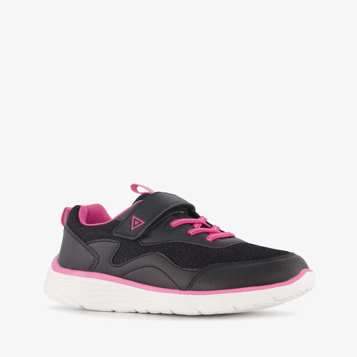 Meisjes sportschoenen zwart roze