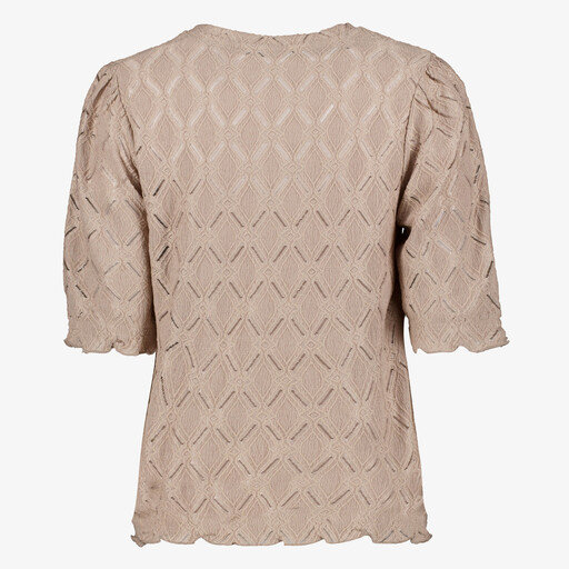 Dames top met structuur zand