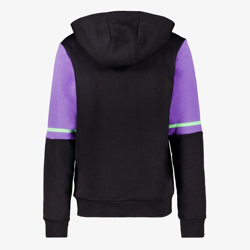 F50 SW HD Y kinder hoodie zwart paars