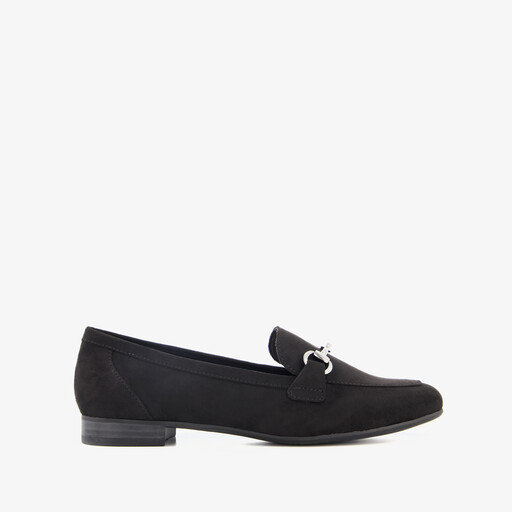 Dames loafers met gesp zwart