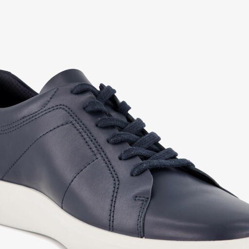 ECCO leren heren sneakers donkerblauw