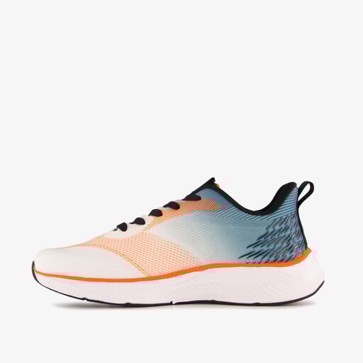 Heren hardloopschoenen wit oranje