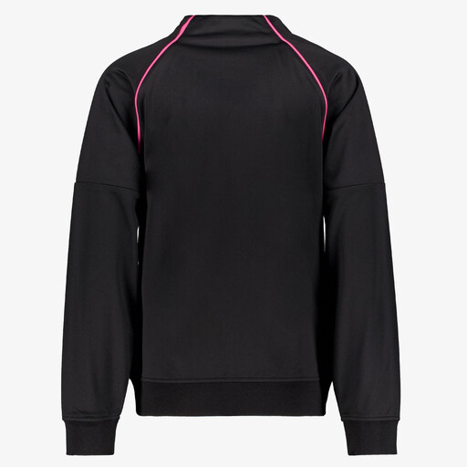 Meisjes trainingsjas zwart roze