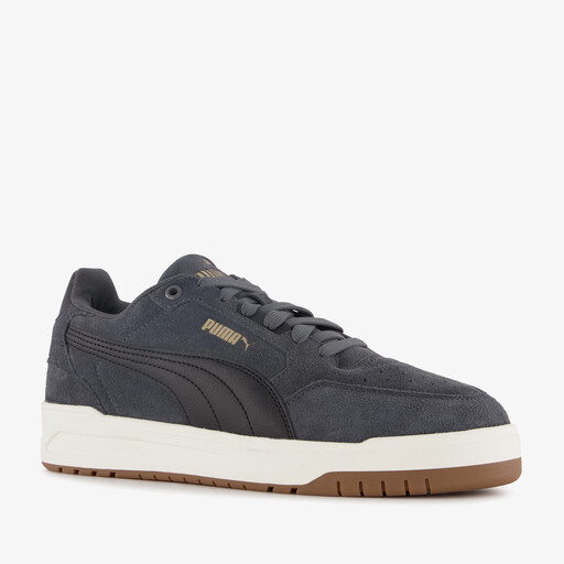 Shuffle Downtown suede heren sneakers grijs