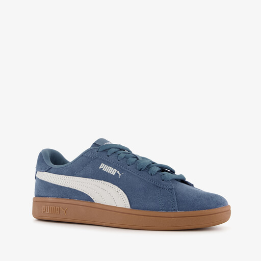 Smash 3.0 leren dames sneakers blauw