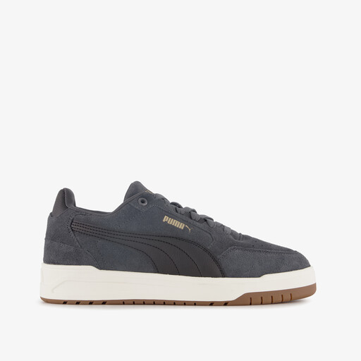 Shuffle Downtown suede heren sneakers grijs