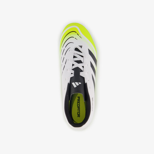 Predator Club MG kinder voetbalschoenen wit zwart