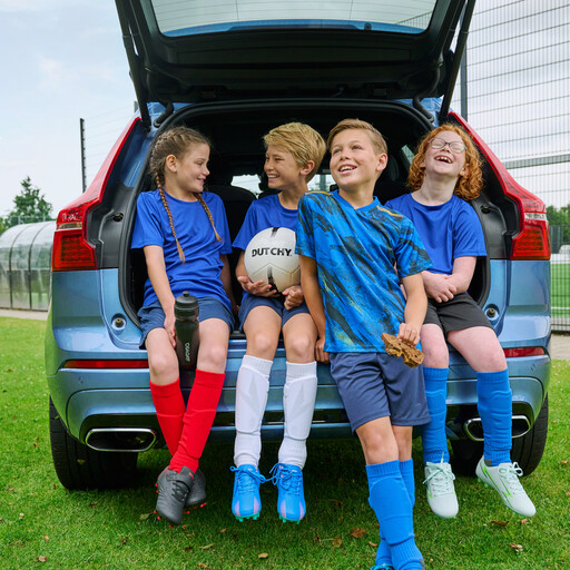 Dry jongens voetbal T-shirt blauw
