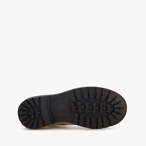 Leren meisjes Chelsea boots goud