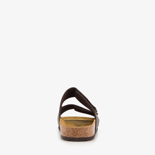 Heren bio slippers bruin