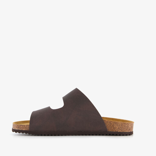Heren bio slippers bruin