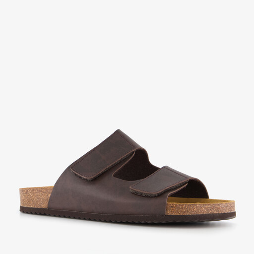 Heren bio slippers bruin