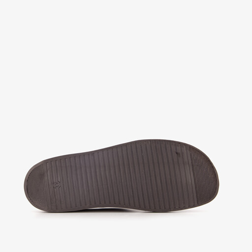 Leren dames pantoffels bruin