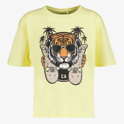 Name It jongens T-shirt Tijger geel