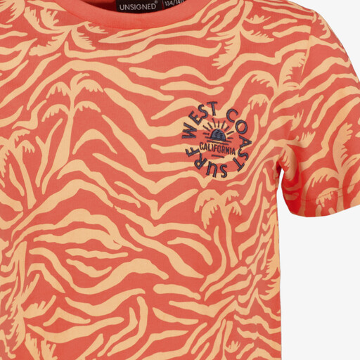 Jongens T-shirt met print oranje
