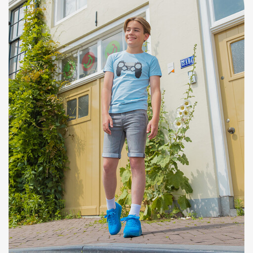 Jongens game T-shirt blauw