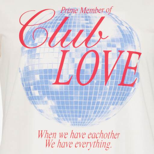 Dames T-shirt met opdruk wit