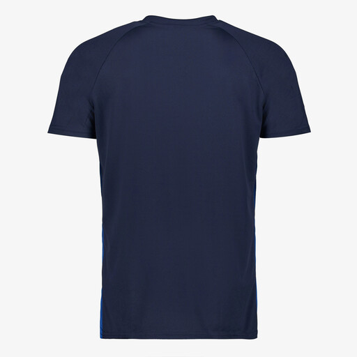 Heren voetbal T-shirt donkerblauw