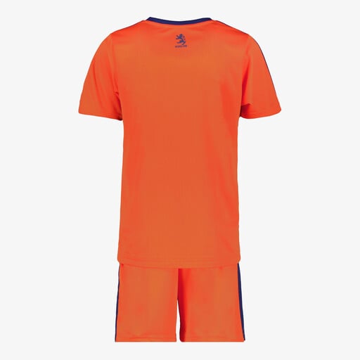 Tweedelige kinder sport set oranje blauw