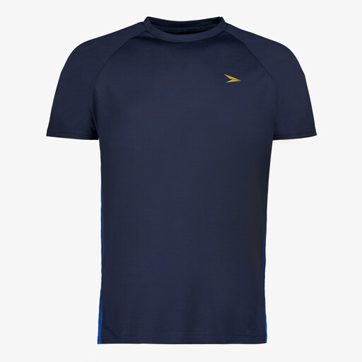 Heren voetbal T-shirt donkerblauw