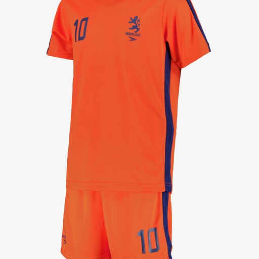 Tweedelige kinder sport set oranje blauw