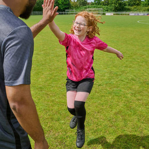 Dry meisjes voetbal T-shirt roze