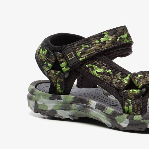 Jongens sandalen met camouflageprint
