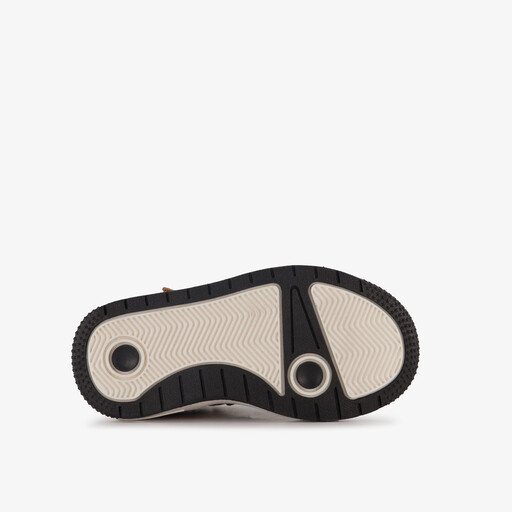 Hoge leren jongens sneakers cognac