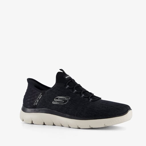 Slip-ins: Summits Key Pace heren sneakers zwart wit