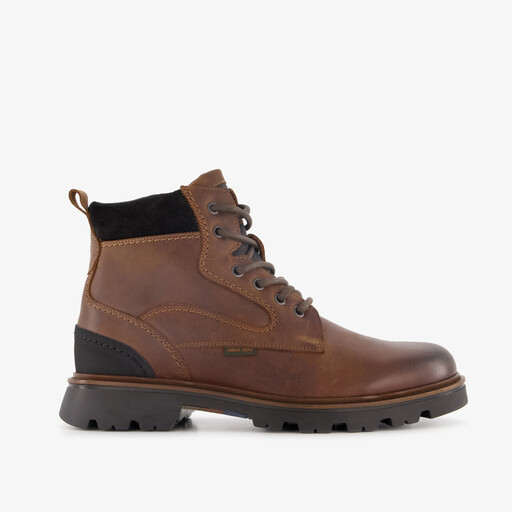 Leren heren veterboots bruin