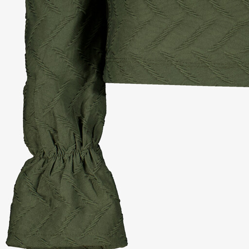 Dames blouse met structuur groen