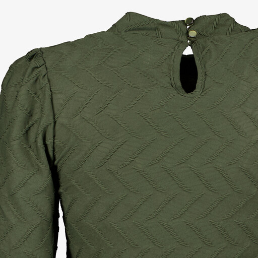 Dames blouse met structuur groen